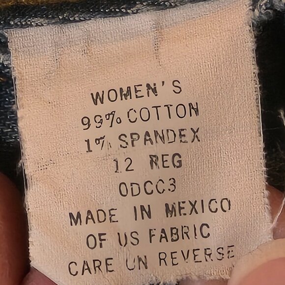 LL Bean Y2K vintage bootcut high rise jean size 12 Reg (well loved) - Picture 4 of 5